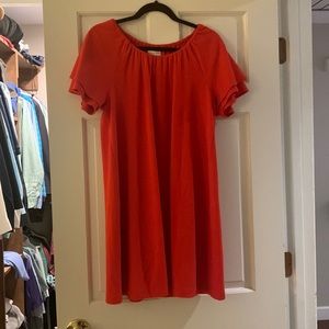 EUC Madewell Texture and Thread red dress